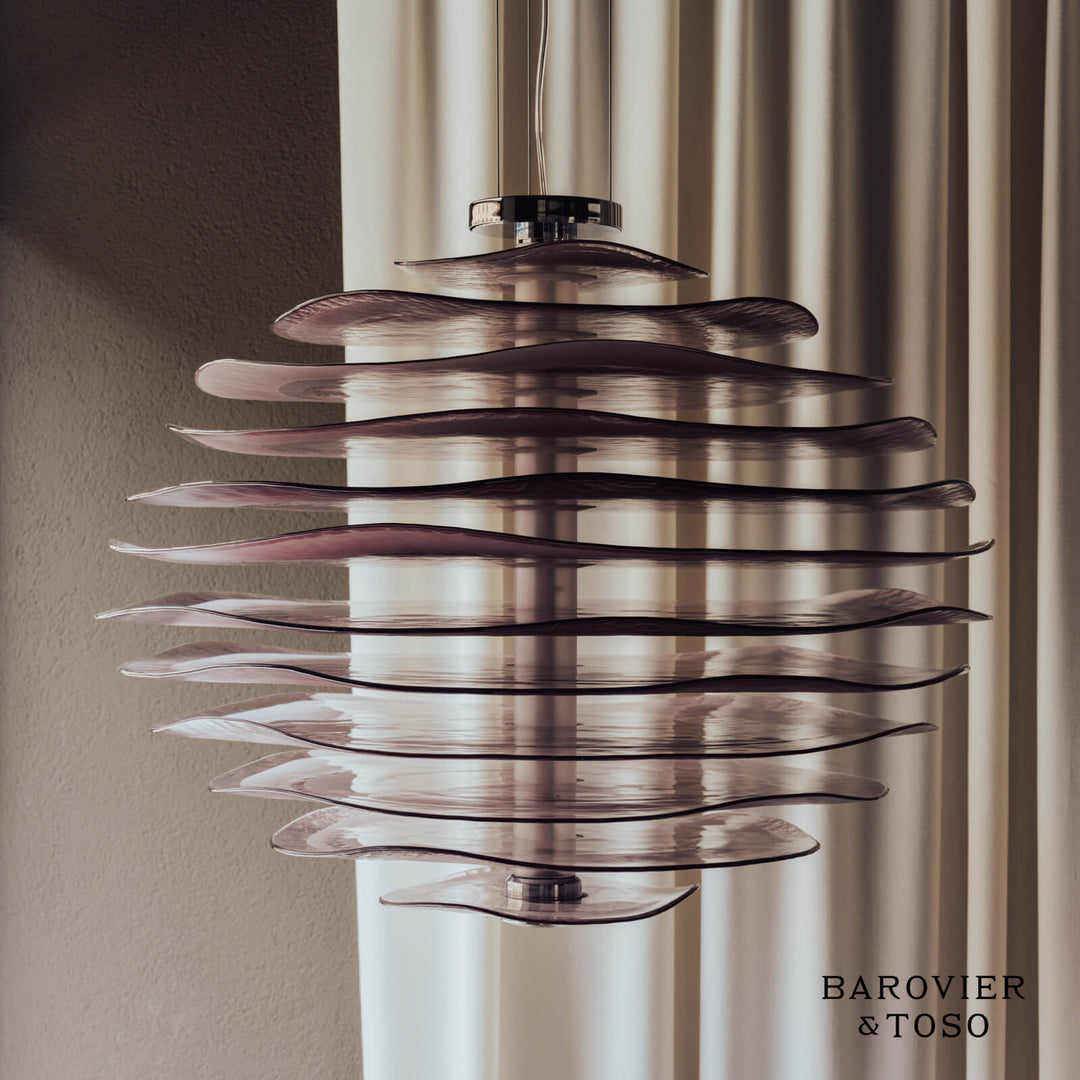 Profilo Suspension Lamp by Barovier&amp;Toso Sculptural Chandeliers & Suspension Lamps Barovier & Toso