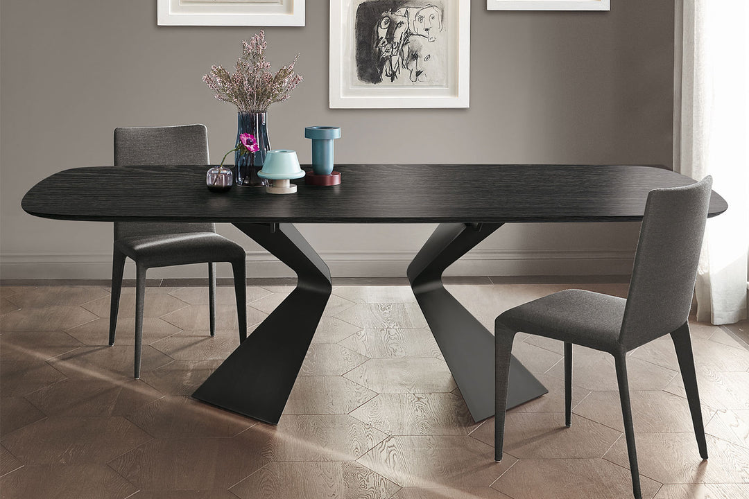 Prora Oblong Wood Dining Table Bonaldo