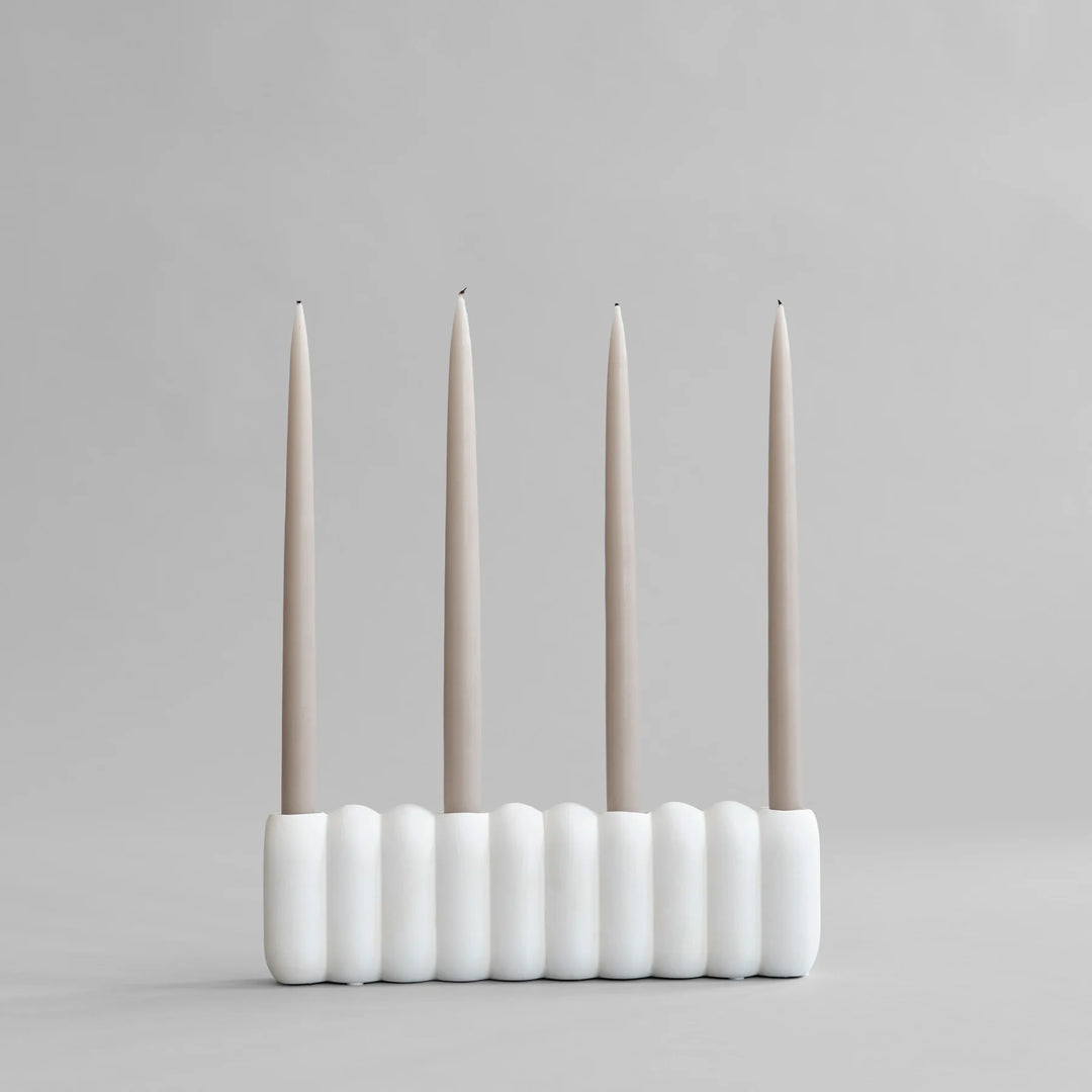 Tube Candle Holder, Big - Bone White Candle Holder 101 Copenhagen   