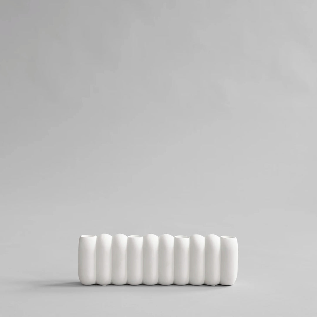 Tube Candle Holder, Big - Bone White Candle Holder 101 Copenhagen   