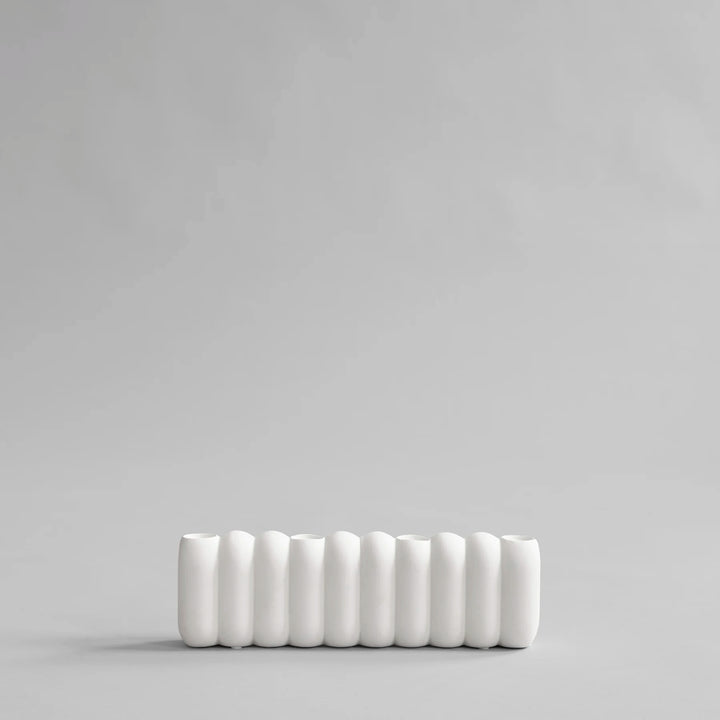 Tube Candle Holder, Big - Bone White Candle Holder 101 Copenhagen   
