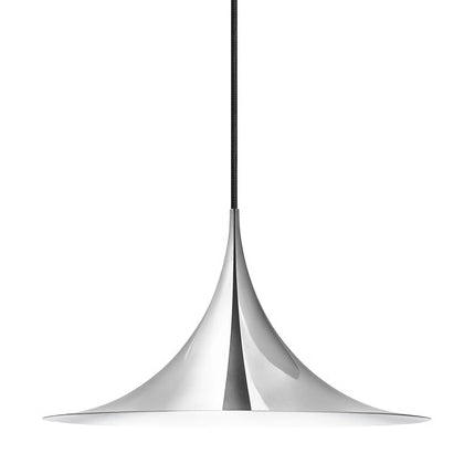 Semi Pendant Light Lighting Gubi Chrome Large: 23.6 in diameter