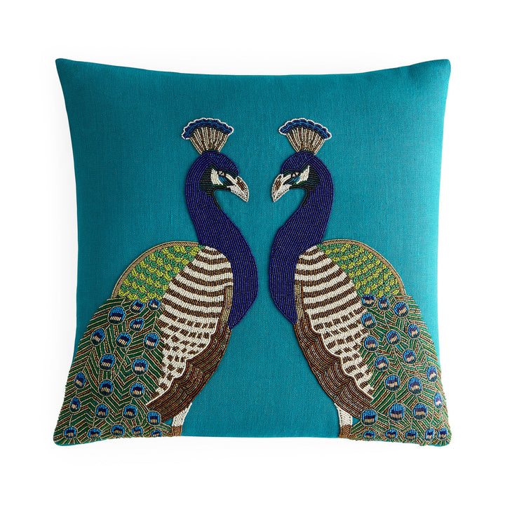 Peacock Beaded Pillow Jonathan Adler