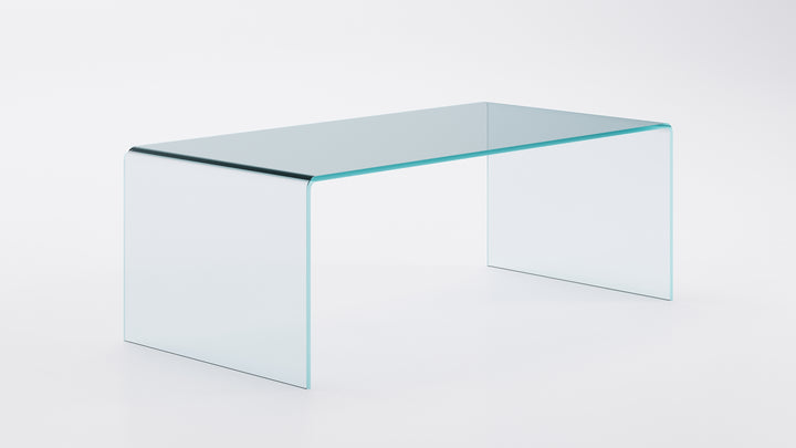 Rialto Clear Glass Coffee Table Rectangle Coffee Tables Fiam   