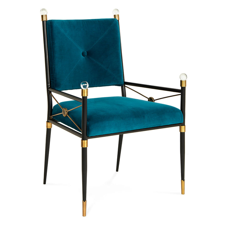 Rider Arm Chair Jonathan Adler Rialto Peacock