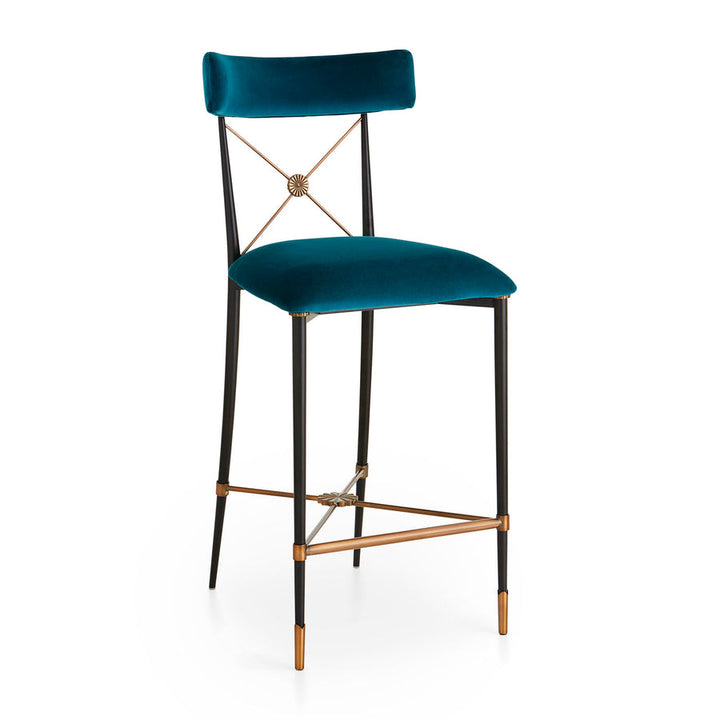 Rider Counter Stool Jonathan Adler Rialto Peacock