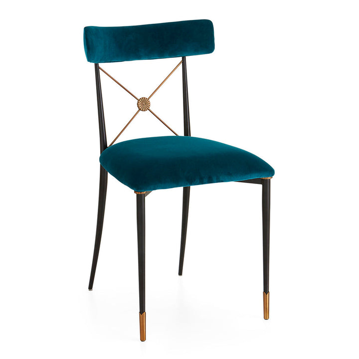 Rider Dining Chair Jonathan Adler Rialto Peacock