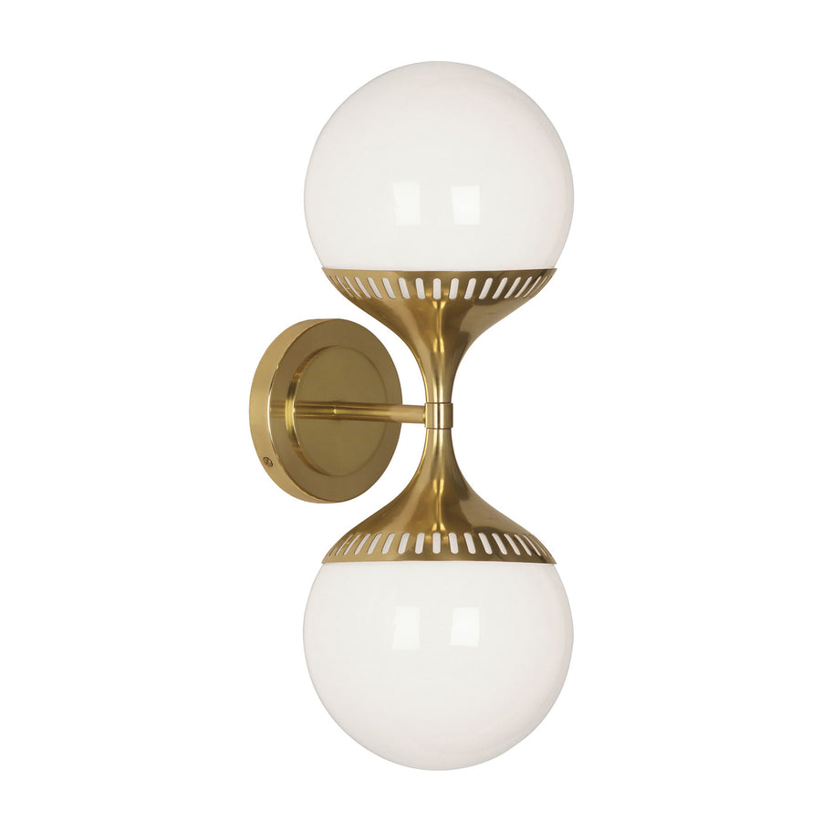 Rio End-on-End Sconce Jonathan Adler Brass