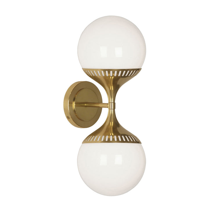 Rio End-on-End Sconce Jonathan Adler Brass
