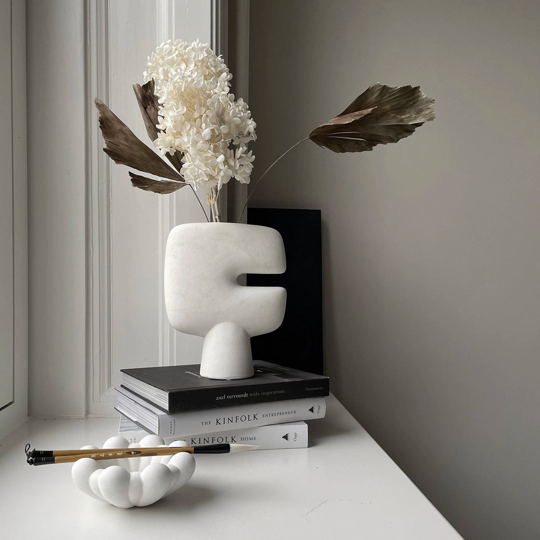 Tribal Vase, Mini - Bone White Vases 101 Copenhagen   