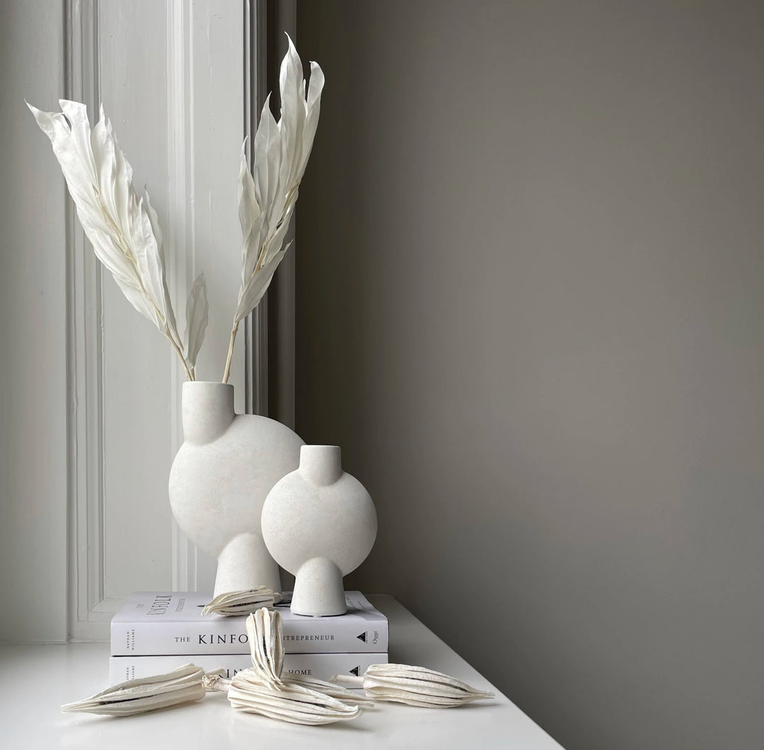 Sphere Vase Bubl, Mini - Bone White Vases 101 Copenhagen   