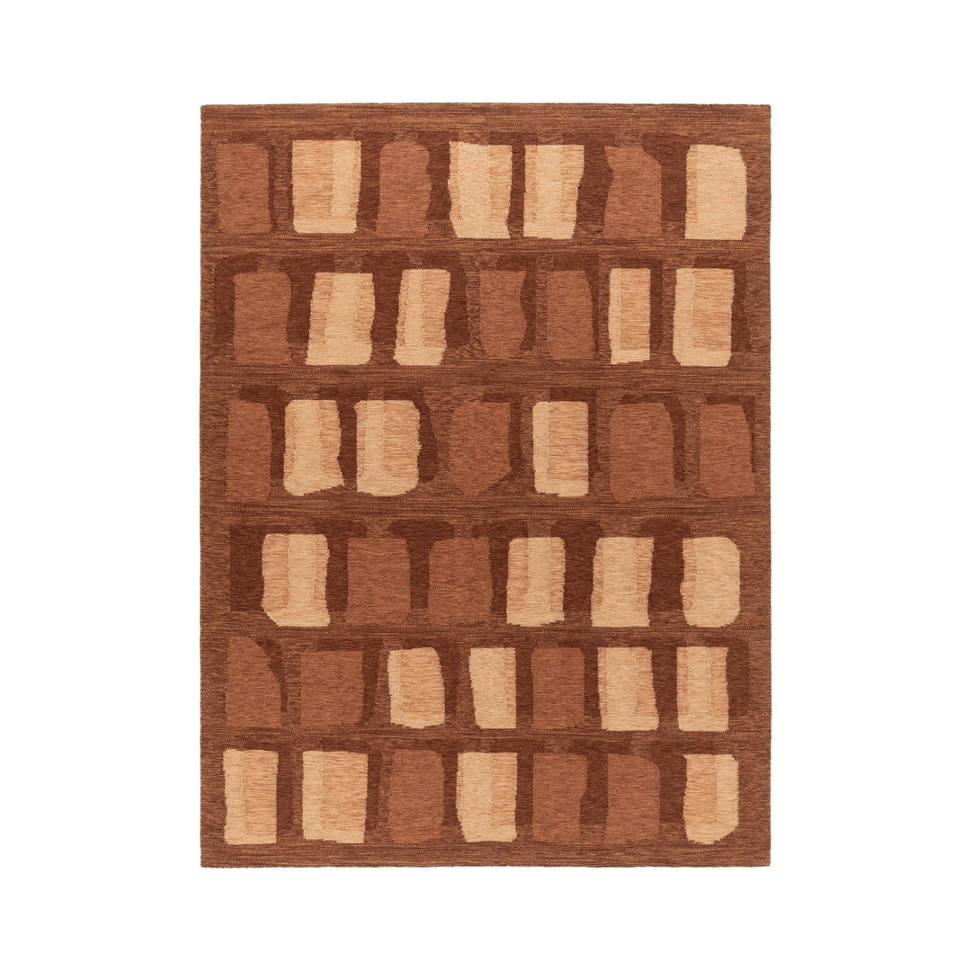 Tessera Overlay Rug Rugs CC Tapis Rust Medium: 7 ft 7 in x 9 ft 10 in