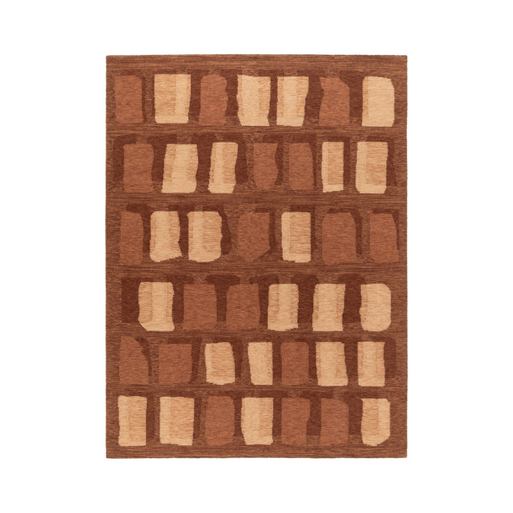 Tessera Overlay Rug Rugs CC Tapis Rust Medium: 7 ft 7 in x 9 ft 10 in