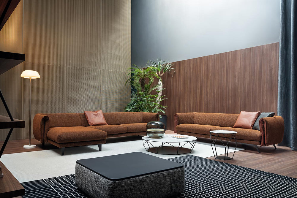 Saddle Sectional Sofa With Chaise Bonaldo