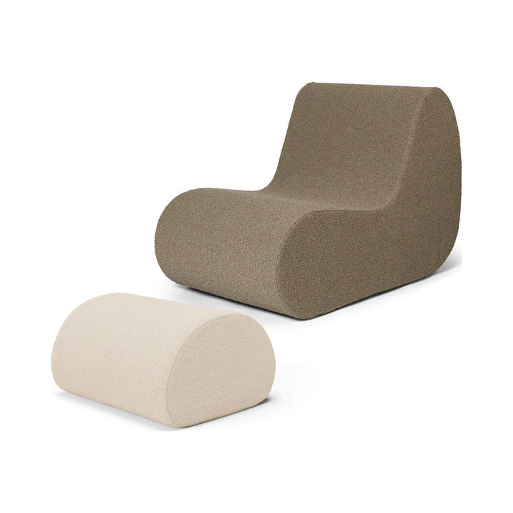 Rouli Center Module Lounge Chair Outdoor Chairs Ferm Living Sand Off-White Lounge Chair Only