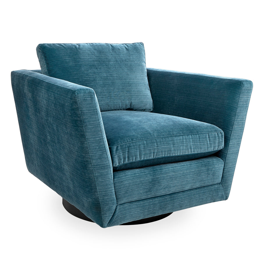 Sebastian Swivel Chair Jonathan Adler Valhalla Aegean Wenge