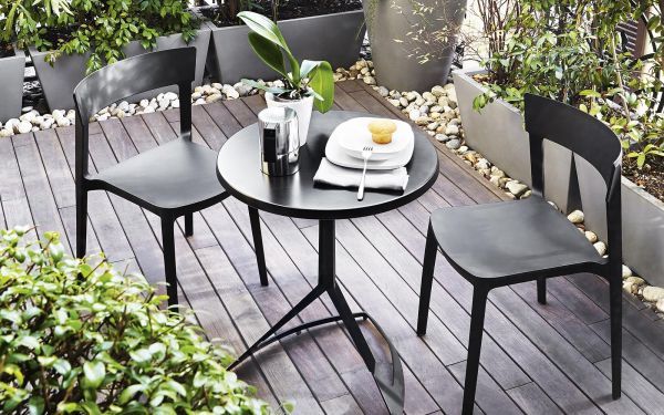 Skin Stool Matt Black Calligaris