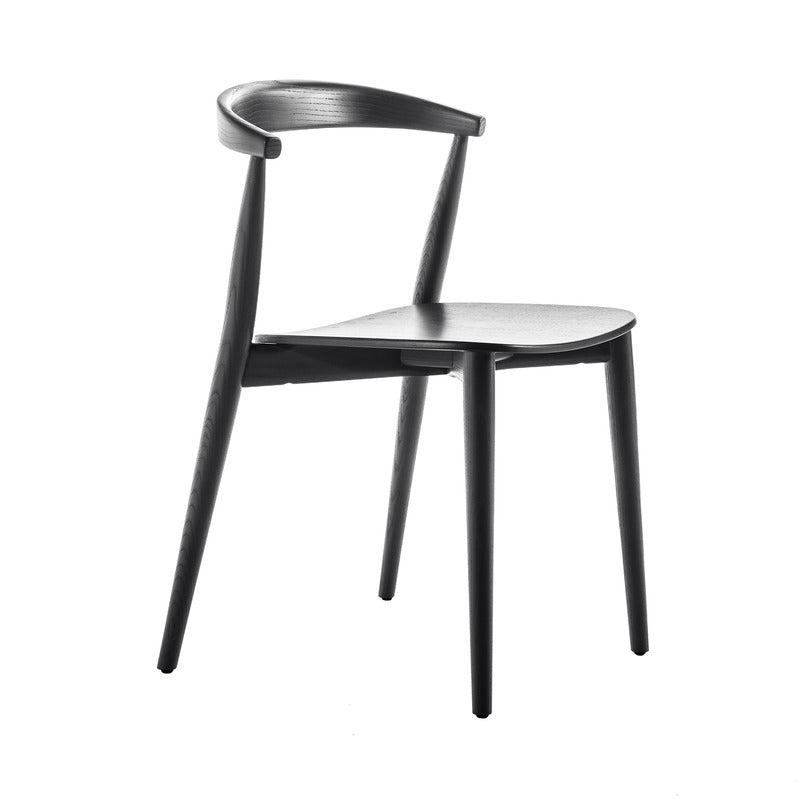Newood Light Side Chair Chairs Cappellini Black-Stained Ash