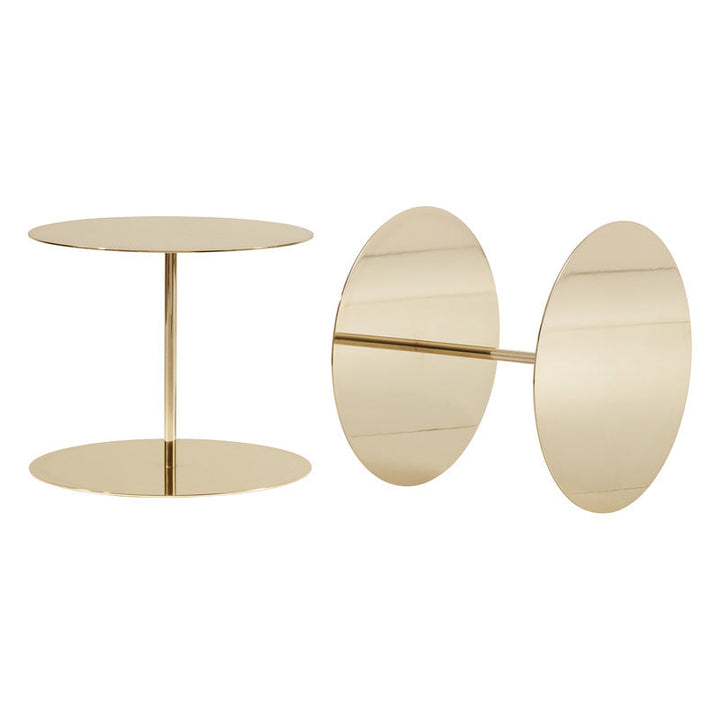 Gong Lux Side Table Accent Tables Cappellini Brass