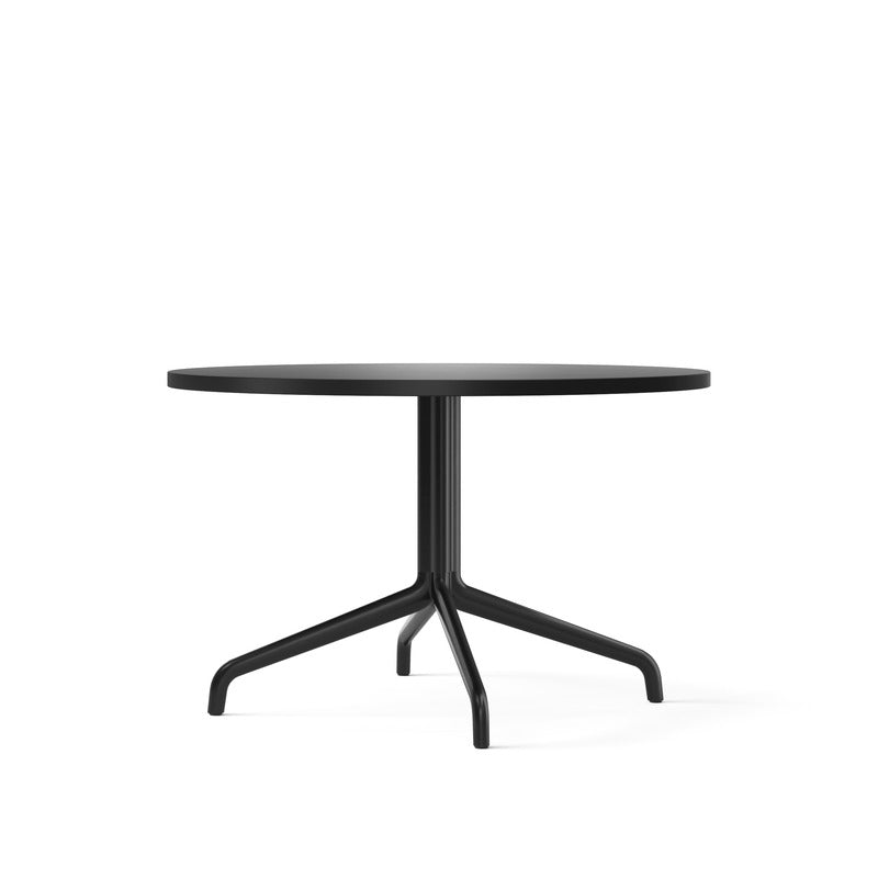 Harbour Column Lounge Table with Star Base Tables Audo Copenhagen Charcoal Linoleum