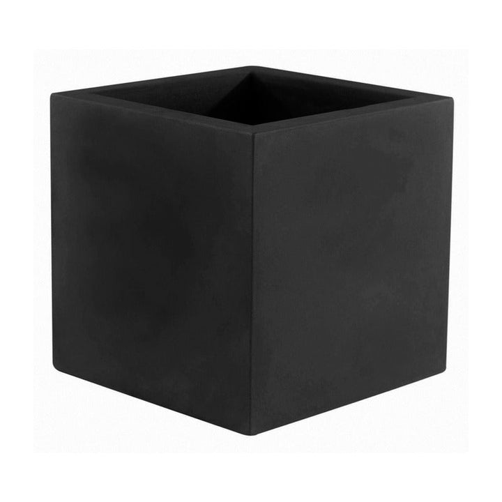 Cube Planter Outdoor Vondom Black Low Small 