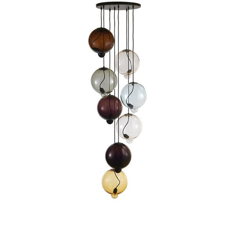 Meltdown Multi Light Pendant Light Lighting Cappellini 8 Lights