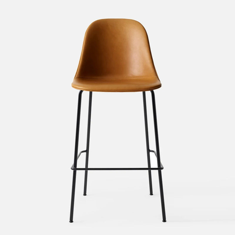 Harbour Upholstered Armless Stool Table & Bar Stools Audo Copenhagen 0250 - Dakar Cognac Counter: 24.8 in height