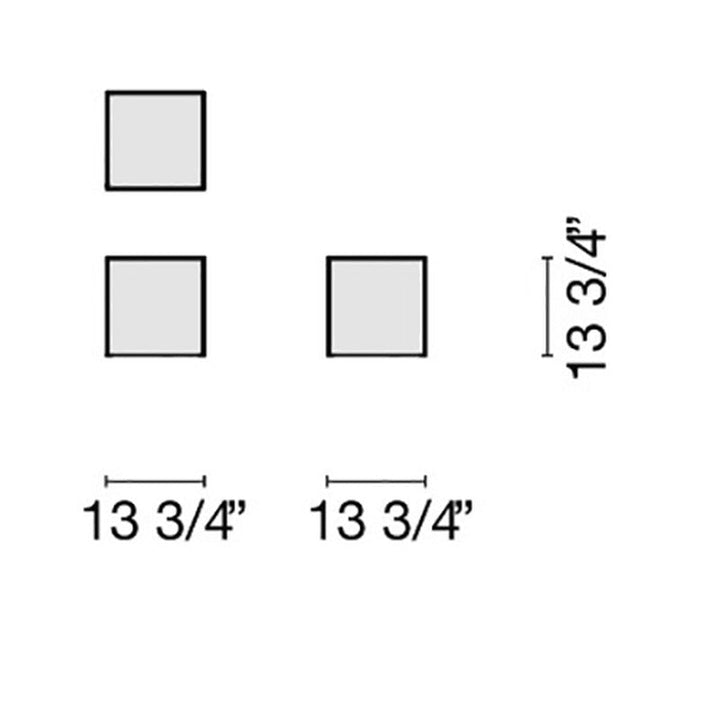 Luce Side Table Accent Tables Cappellini Small: 13.75 in width