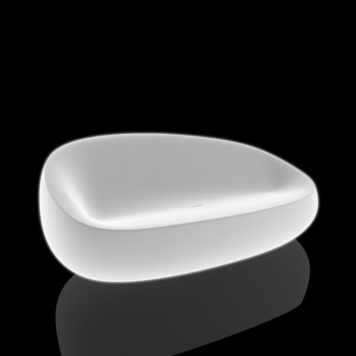 Stone Illuminated Sofa Outdoor Vondom White Light Sofa Only