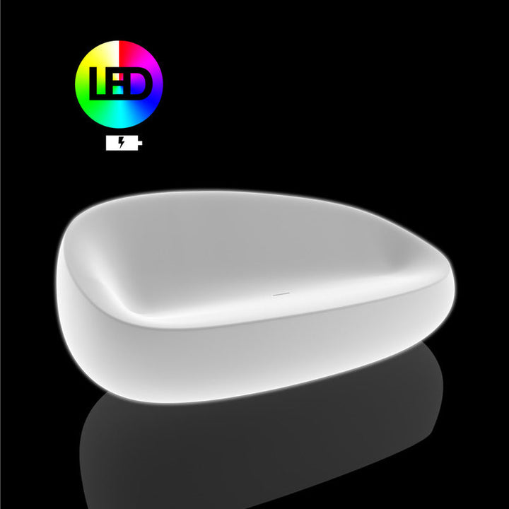 Stone Illuminated Sofa Outdoor Vondom RGB LED Cordless Sofa Only