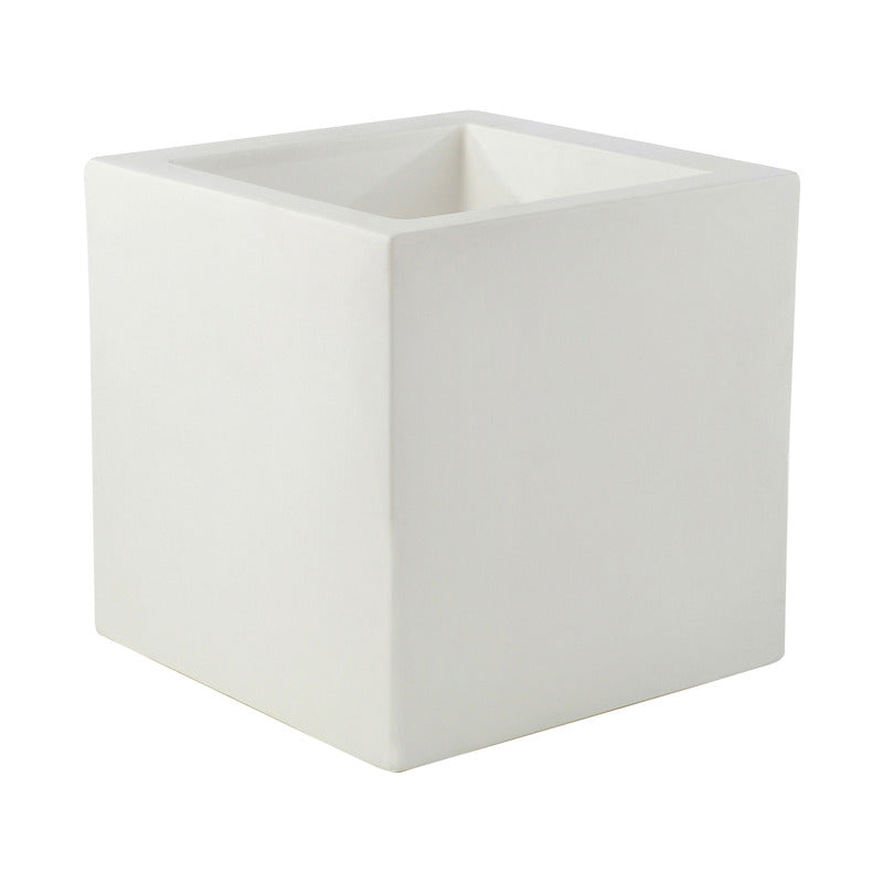 Cube Planter Outdoor Vondom White Low Small 