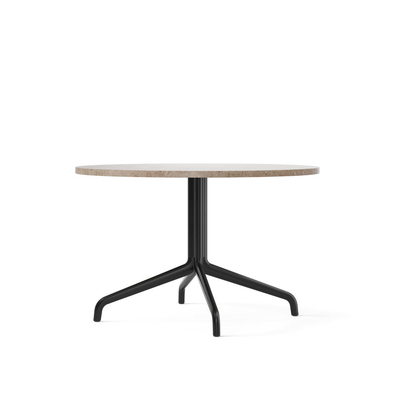 Harbour Column Lounge Table with Star Base Tables Audo Copenhagen Sand Stone