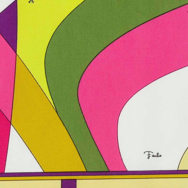 Rive Droite Chair Furniture Cappellini Pucci Cotton Fuchsia / Green