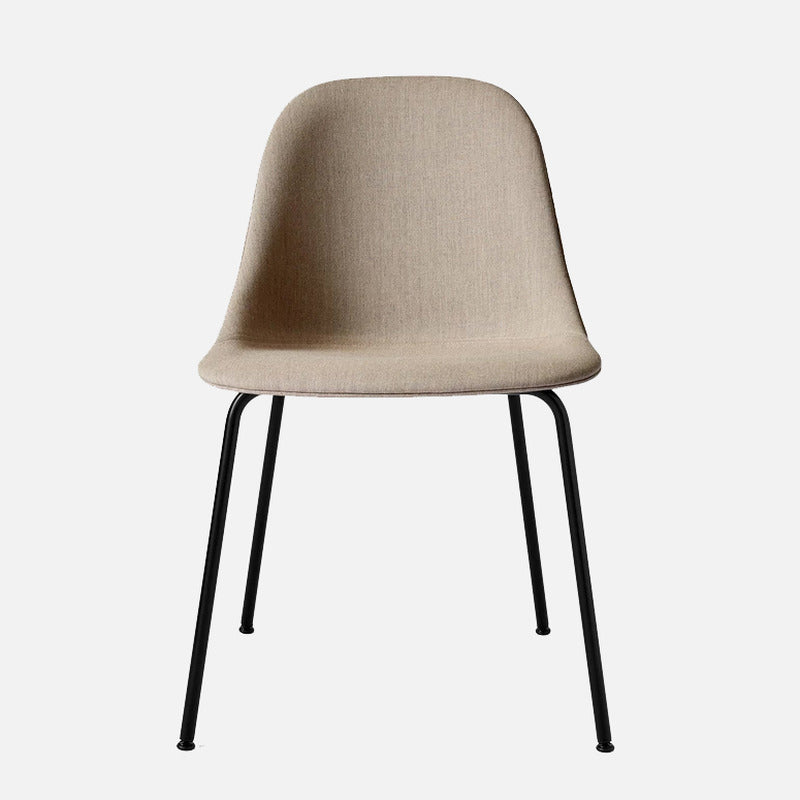 Harbour Upholstered Side Chair Chairs Audo Copenhagen 233 - Remix 2 Sandy Brown Steel Base / Black Steel