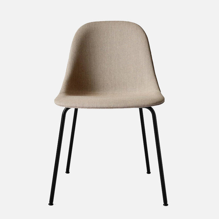 Harbour Upholstered Side Chair Chairs Audo Copenhagen 233 - Remix 2 Sandy Brown Steel Base / Black Steel