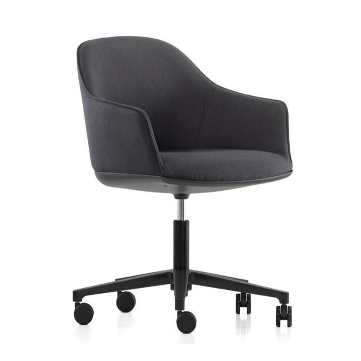 Softshell Chair with Five-Star Base Chairs Vitra Plano Sierra Grey / Nero