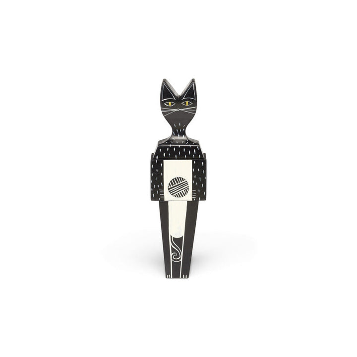 Wooden Doll Cat Figurines Vitra Small: 6.9 in height