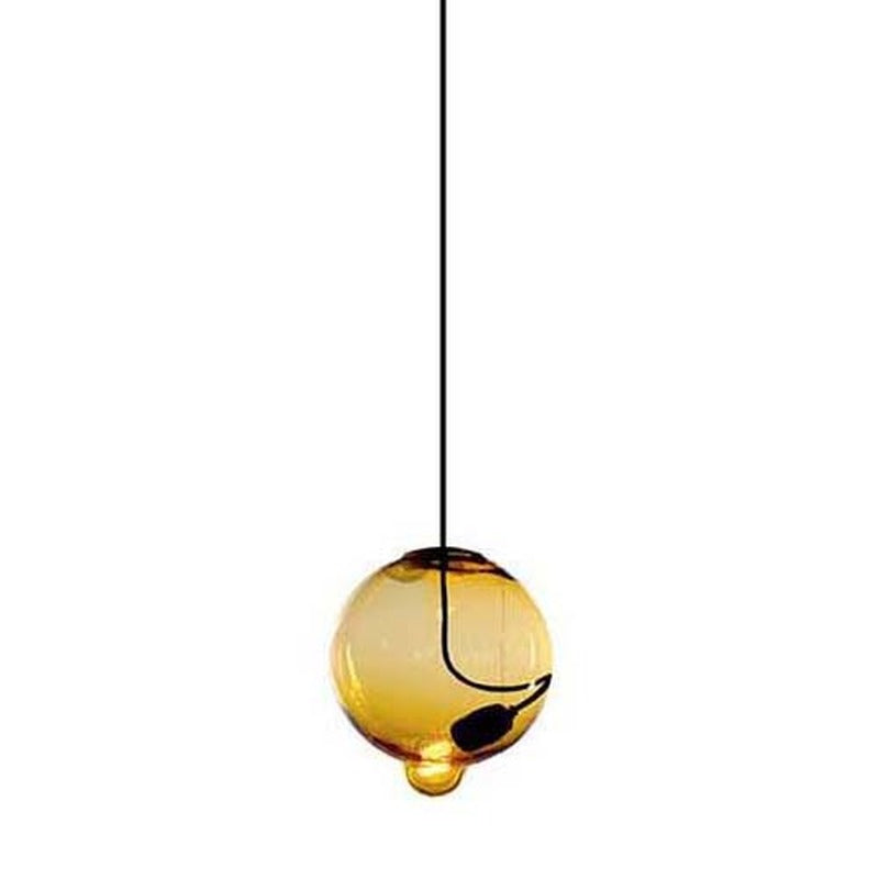 Meltdown Single Pendant Light Lighting Cappellini Amber