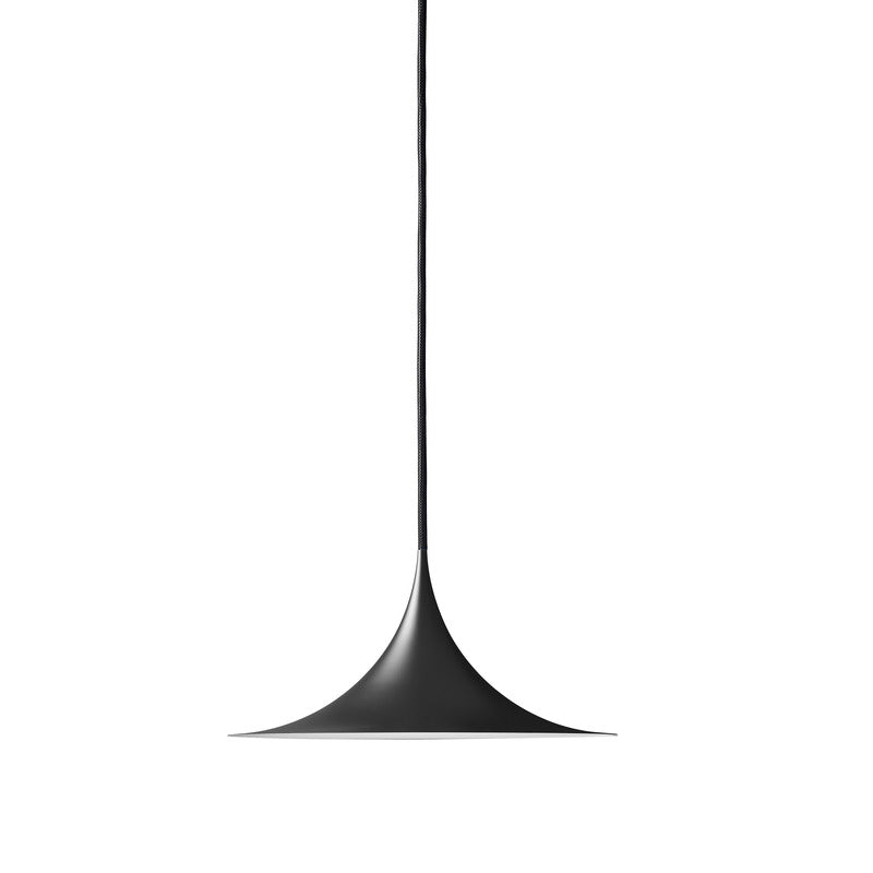 Semi Pendant Light Lighting Gubi Matt Black Small: 11.8 in diameter