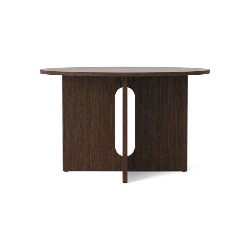 Androgyne Dining Table Tables Audo Copenhagen Dark Stained Oak / Dark Stained Oak Small: 47 in diameter