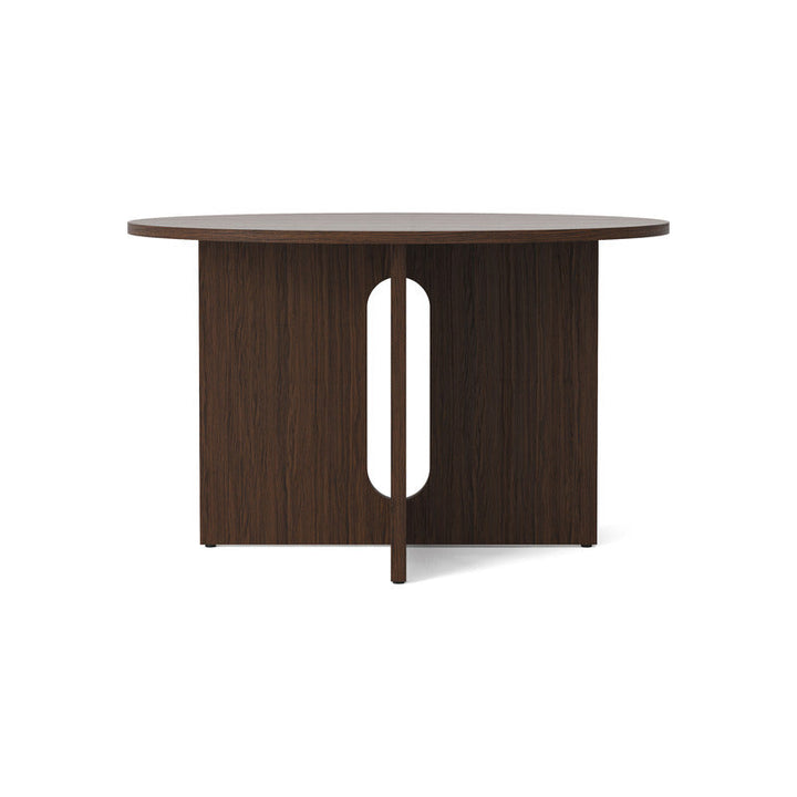 Androgyne Dining Table Tables Audo Copenhagen Dark Stained Oak / Dark Stained Oak Small: 47 in diameter