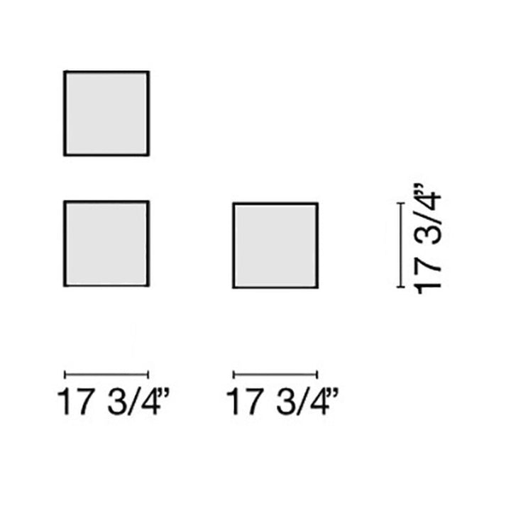 Luce Side Table Accent Tables Cappellini Large: 17.75 in width