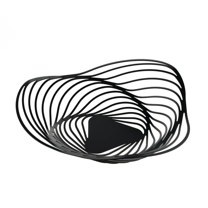 Trinity Centerpiece Basket Dinnerware Alessi Black