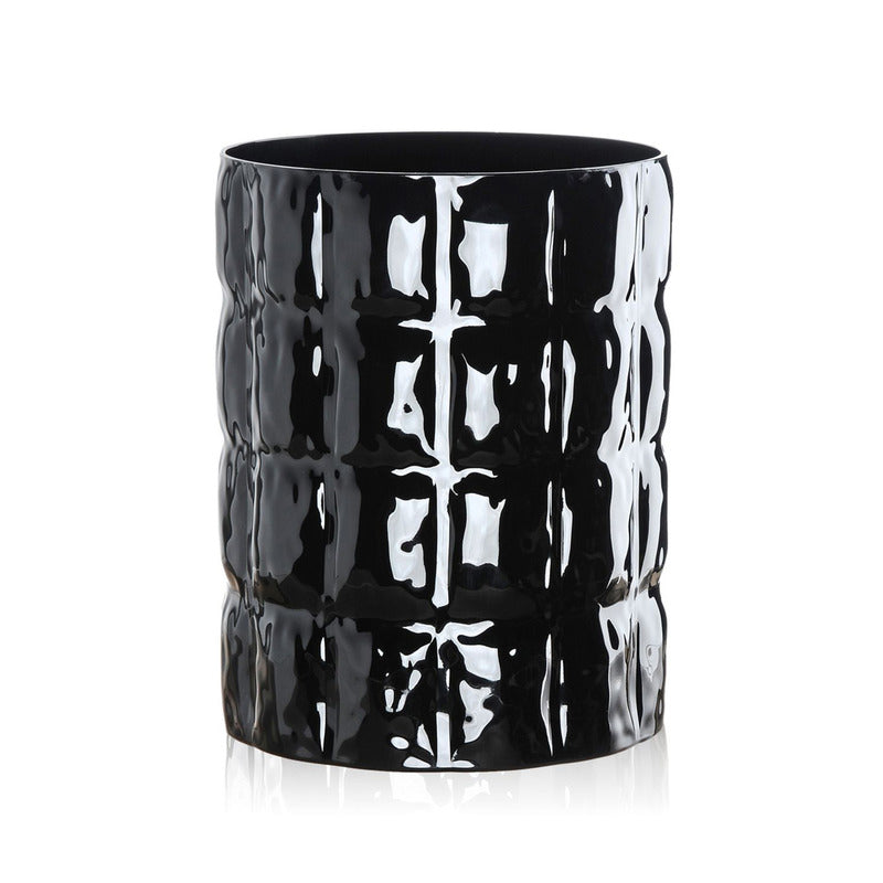 Matelasse Vase Vases Kartell Glossy Black