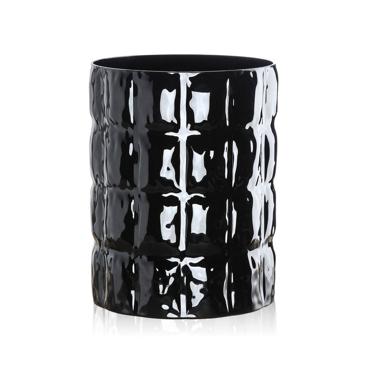 Matelasse Vase Vases Kartell Glossy Black