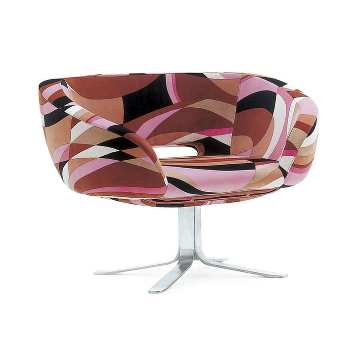 Rive Droite Chair Furniture Cappellini Pucci Velvet Brown