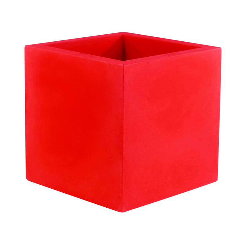 Cube Planter Outdoor Vondom Red Low Small 