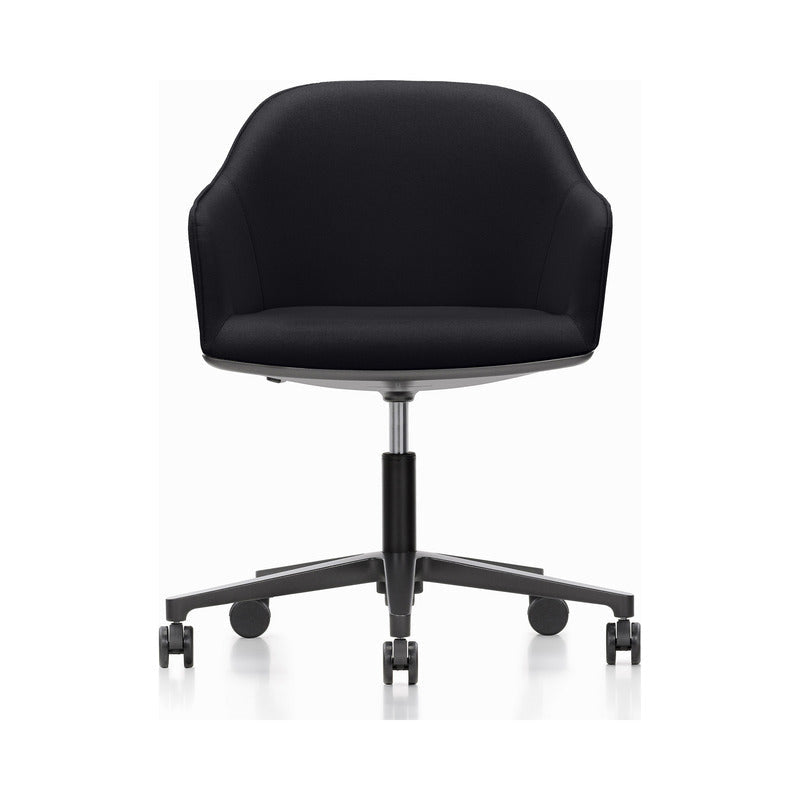 Softshell Chair with Five-Star Base Chairs Vitra Plano Nero