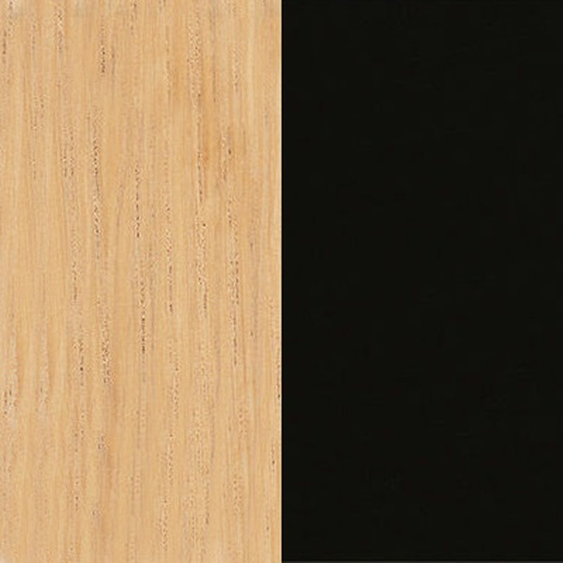 Tyde Sit-Stand Table / Desk Vitra Light Oak Veneer / Black Small: 55.1 in width