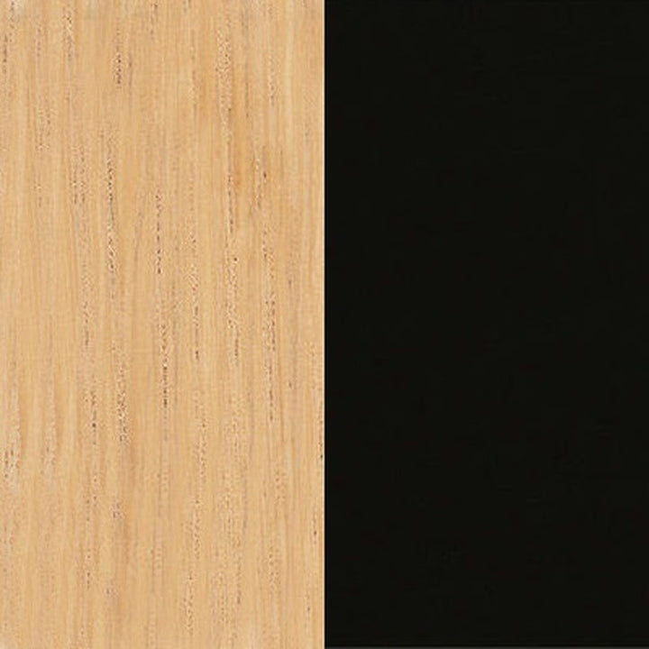 Tyde Sit-Stand Table / Desk Vitra Light Oak Veneer / Black Small: 55.1 in width